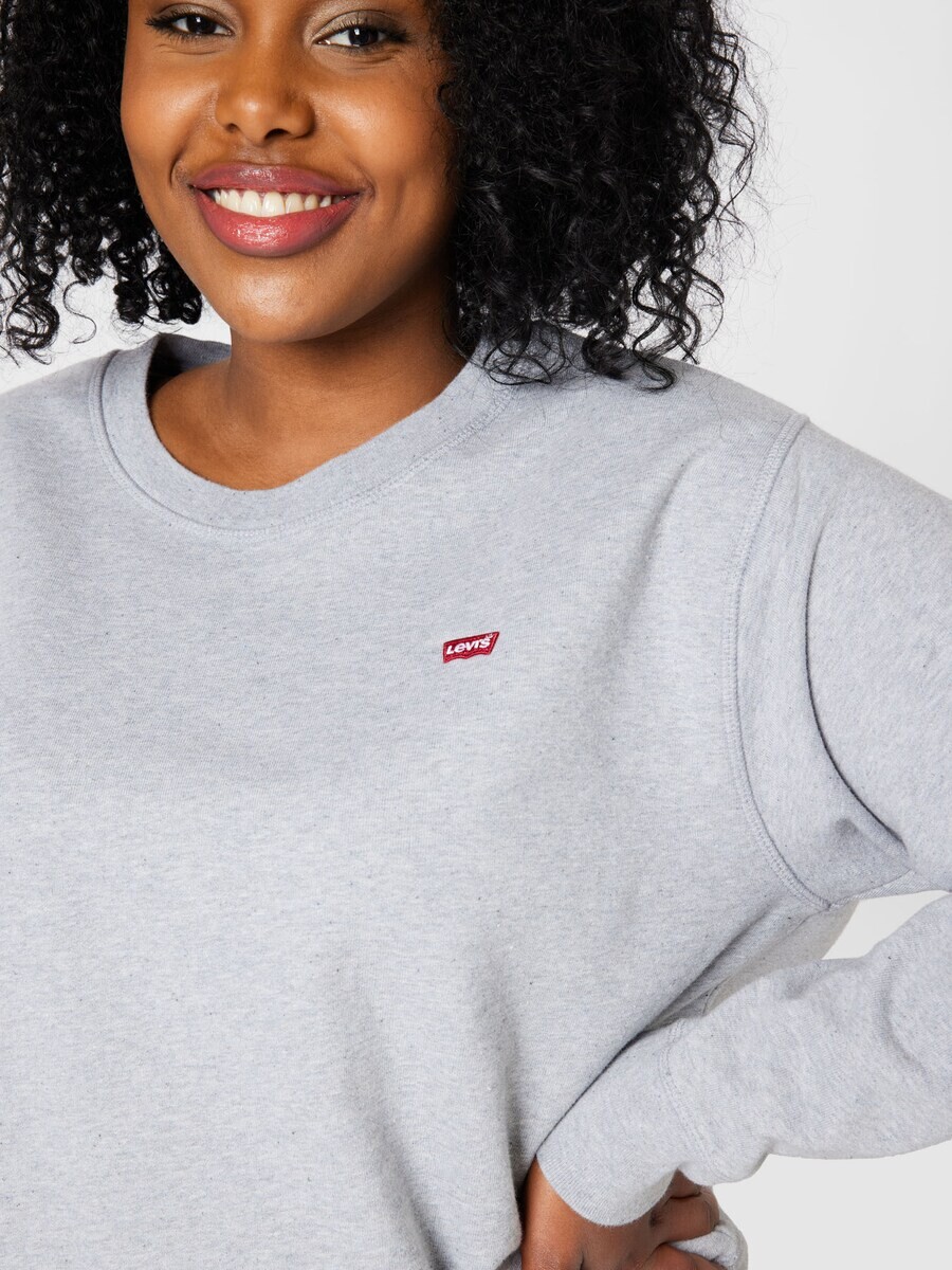 Толстовка Levis Plus PL Standard Crew Swtshrt, серый — фото 3