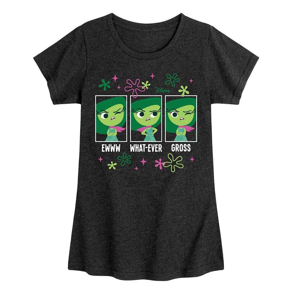 

Футболка с рисунком Disney/Pixar's Inside Out Disgust Girls 7–16 Moods Disney / Pixar, цвет Heather Black