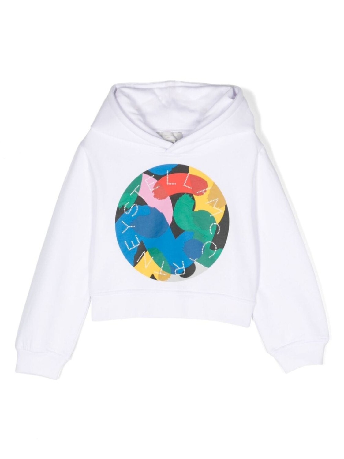 

Stella McCartney Kids худи с логотипом, белый