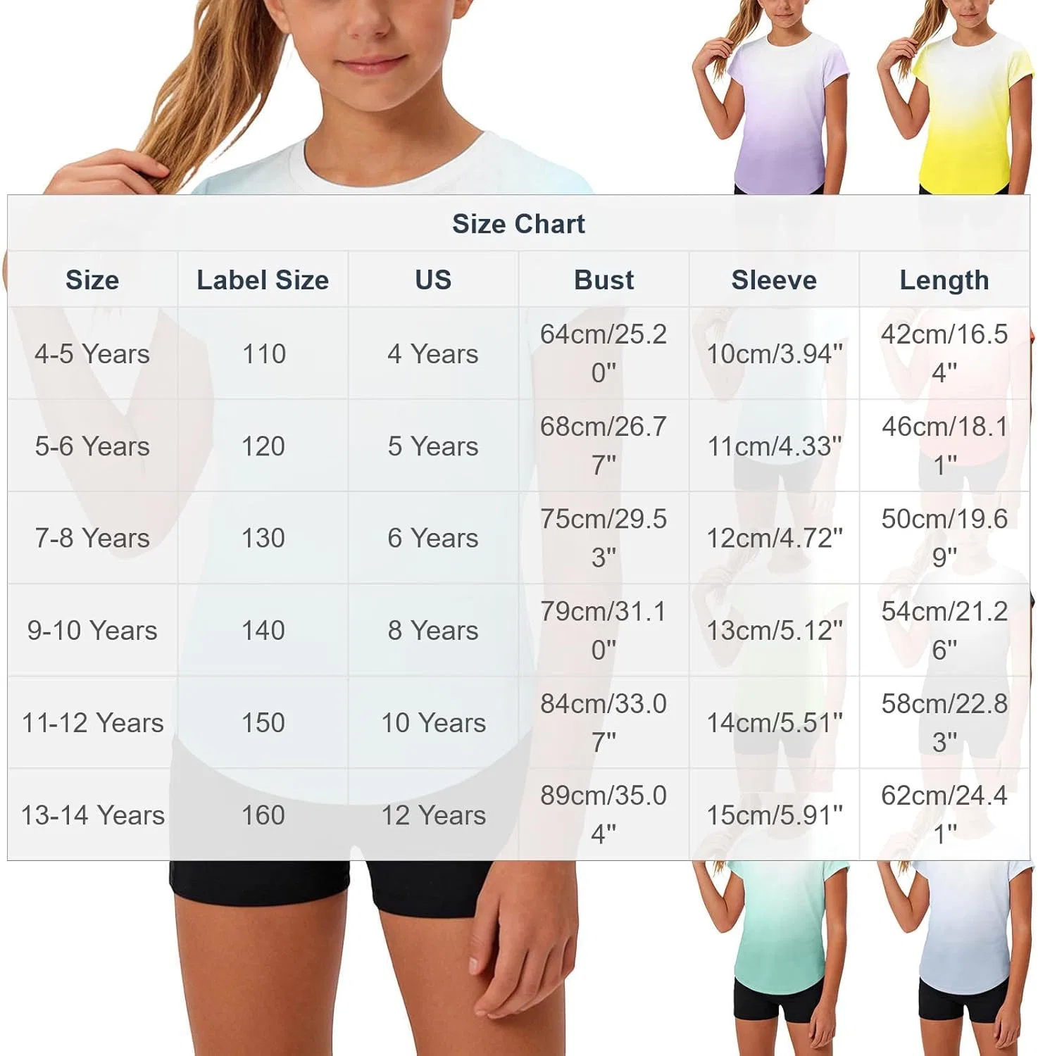 Футболка спортивная детская Gradient Athletic Zzalalana, оранжевый — фото 4