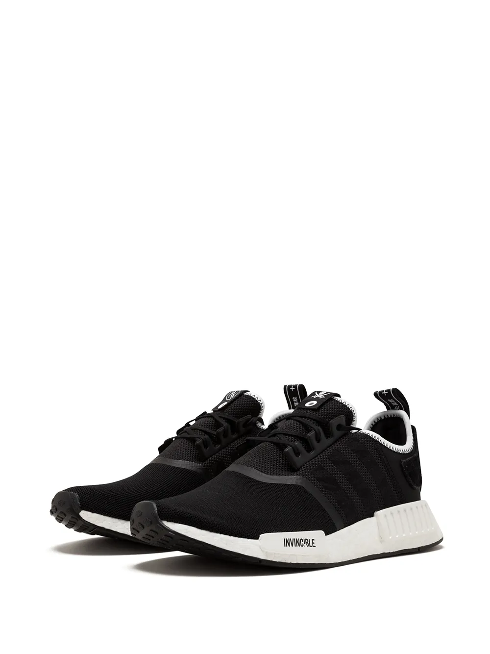 Кроссовки NMD R1 Neighborhood x Invincible Adidas, черный — фото 2