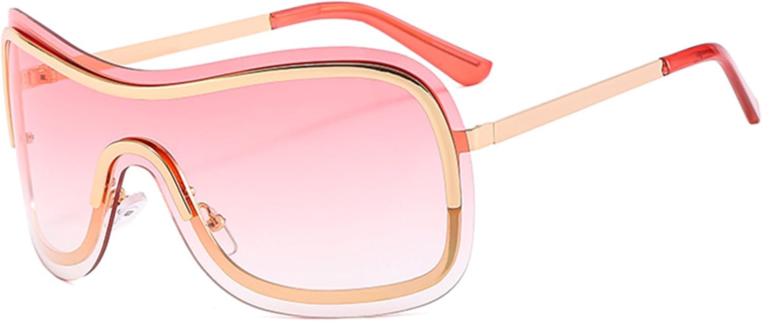 

bullabulling Модные квадратные солнцезащитные очки со стразами - Квадратные солнцезащитные очки с бриллиантовым блеском, защита от УФ-излучения UV400 для вечеринок и вождения, для женщин и мужчин, C5