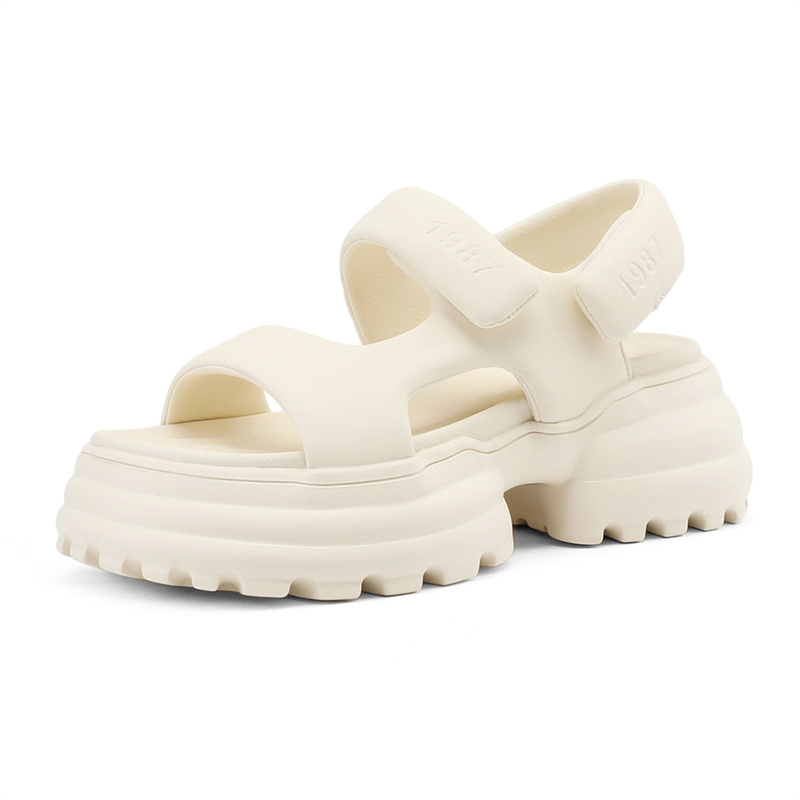 DAPHNE Женские сандалии на одной застежке бежевые, цвет Beige — фото 2