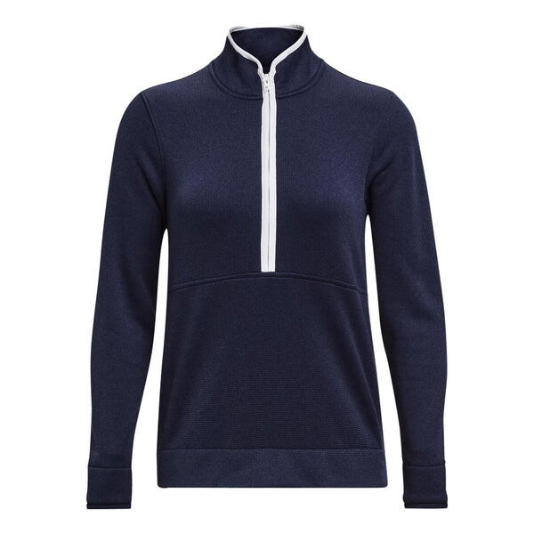 

Толстовка storm sweater fleece half zip sweater fleece 'navy blue' Under Armour, синий