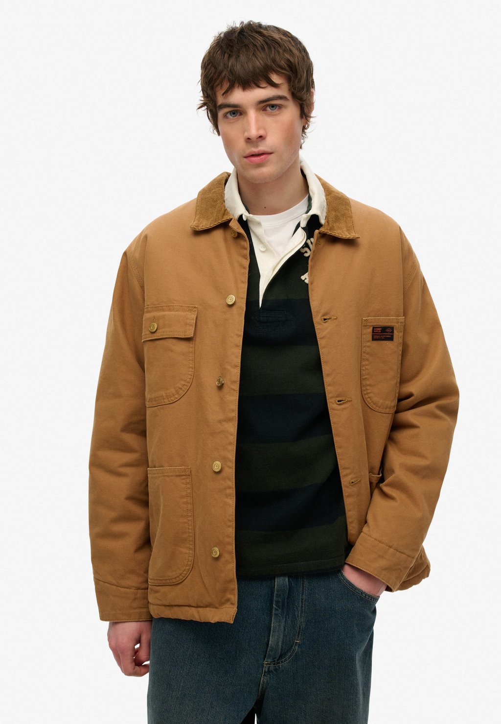 

Летняя куртка SURPLUS FOUR POCKET CHORE Superdry, коричневый