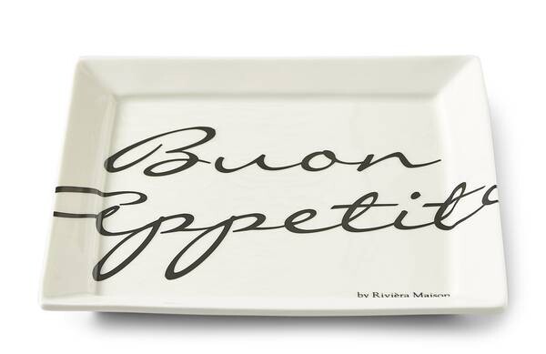 

Тарелка buon appetito s Rivièra Maison, белый