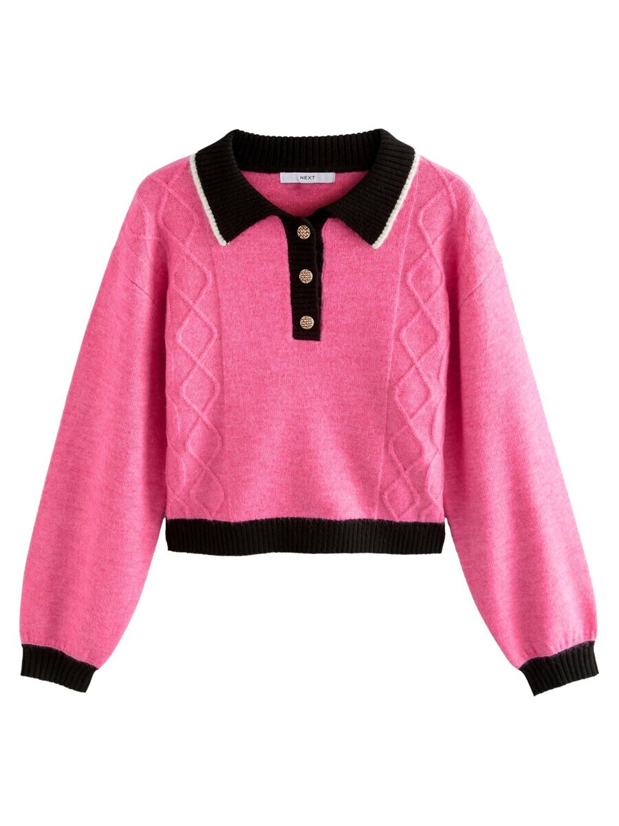 

Тонкий вязаный свитер Next Sweater, розовый