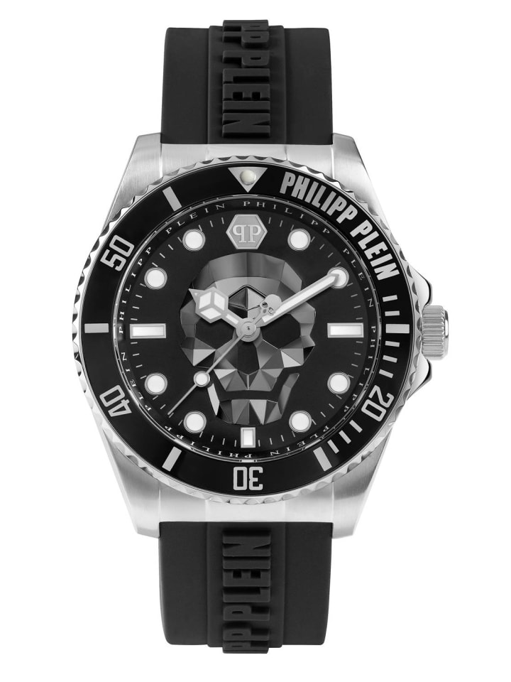 

Мужские часы Philipp Plein The $kull Diver в черном цвете