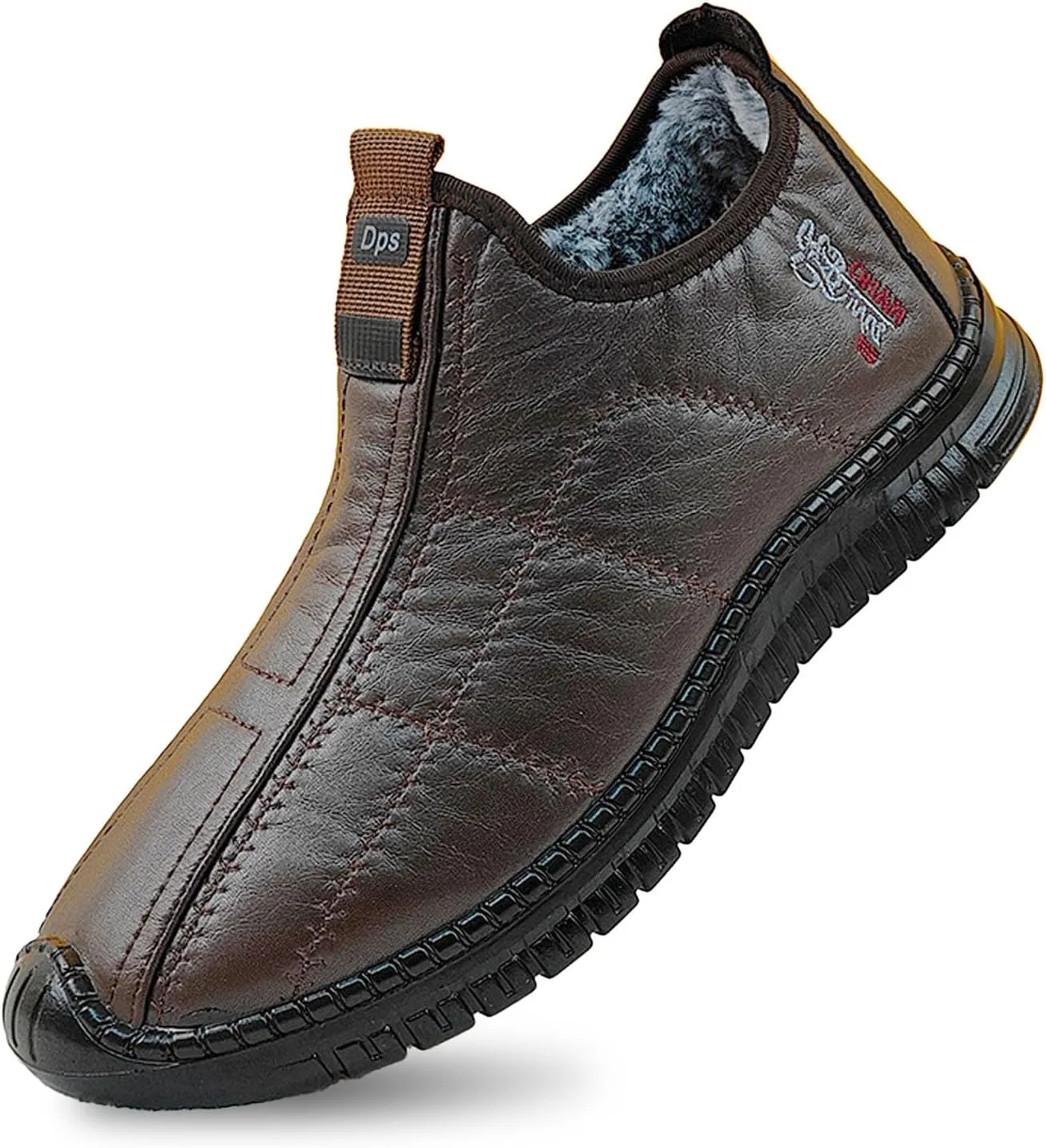 Мужские кроссовки Boss Shoes, слипоны, зимняя повседневная обувь, удобные нескользящие кроссовки для ежедневного использования Generic, кофейный