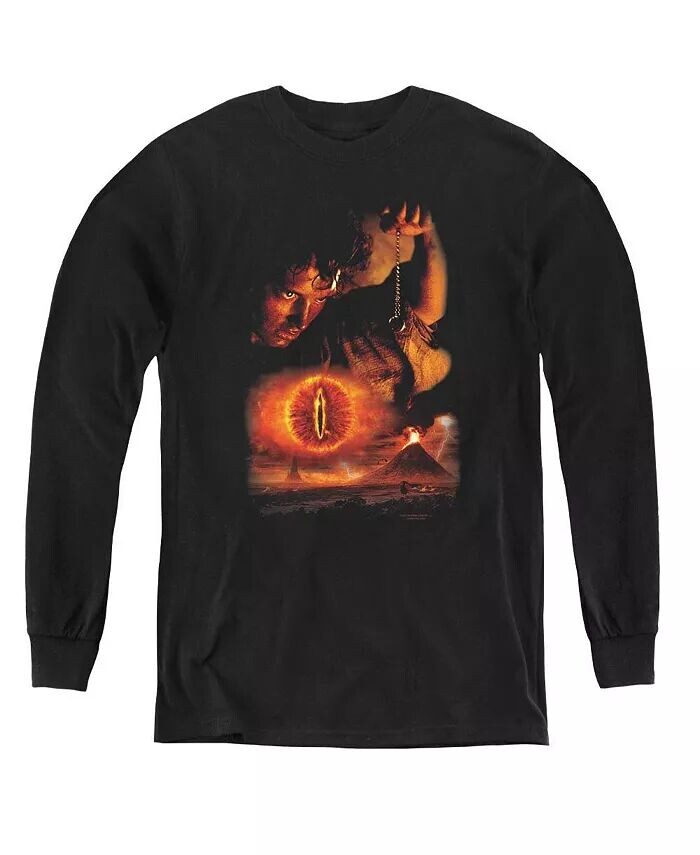 

Мальчики Молодежь Destroy The Ring Длинные рукава Толстовка Lord Of The Rings, черный
