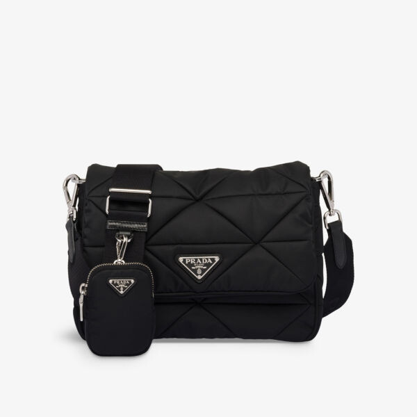 

Сумка на плечо с мягкой подкладкой из нейлона Prada, черный