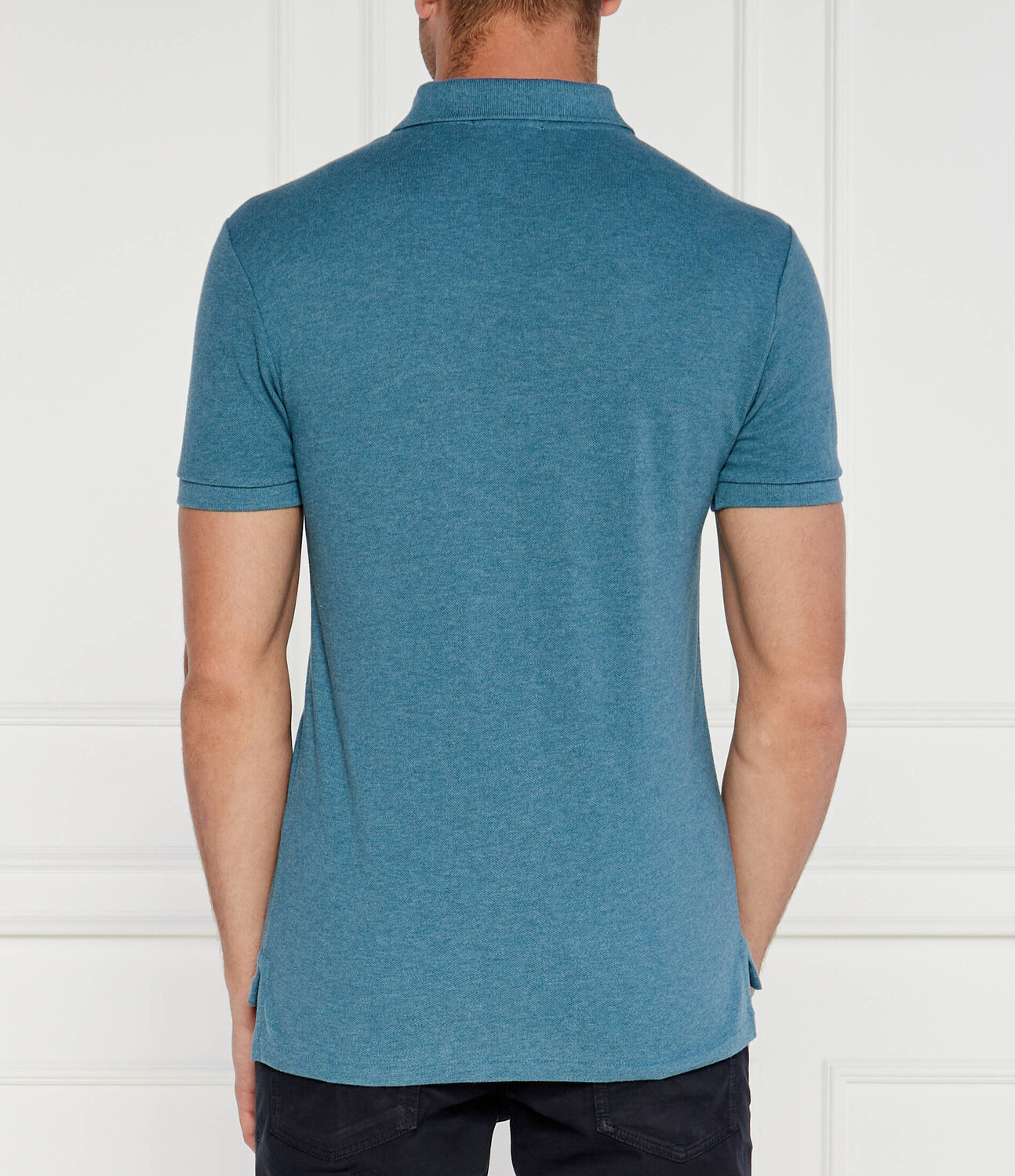 Поло POLO RALPH LAUREN Slim Fit, цвет mare — фото 4