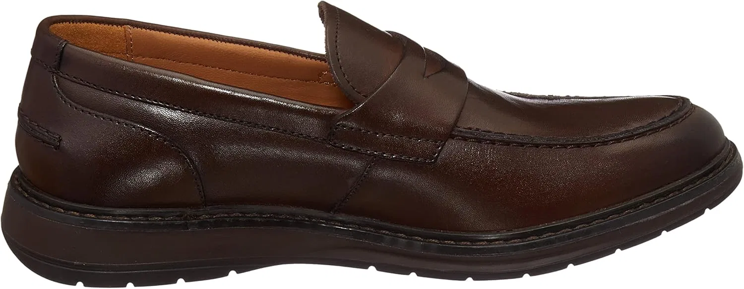 Туфли Clarks Herren Chantry Penny Slipper, Dark Brown Leather — фото 2