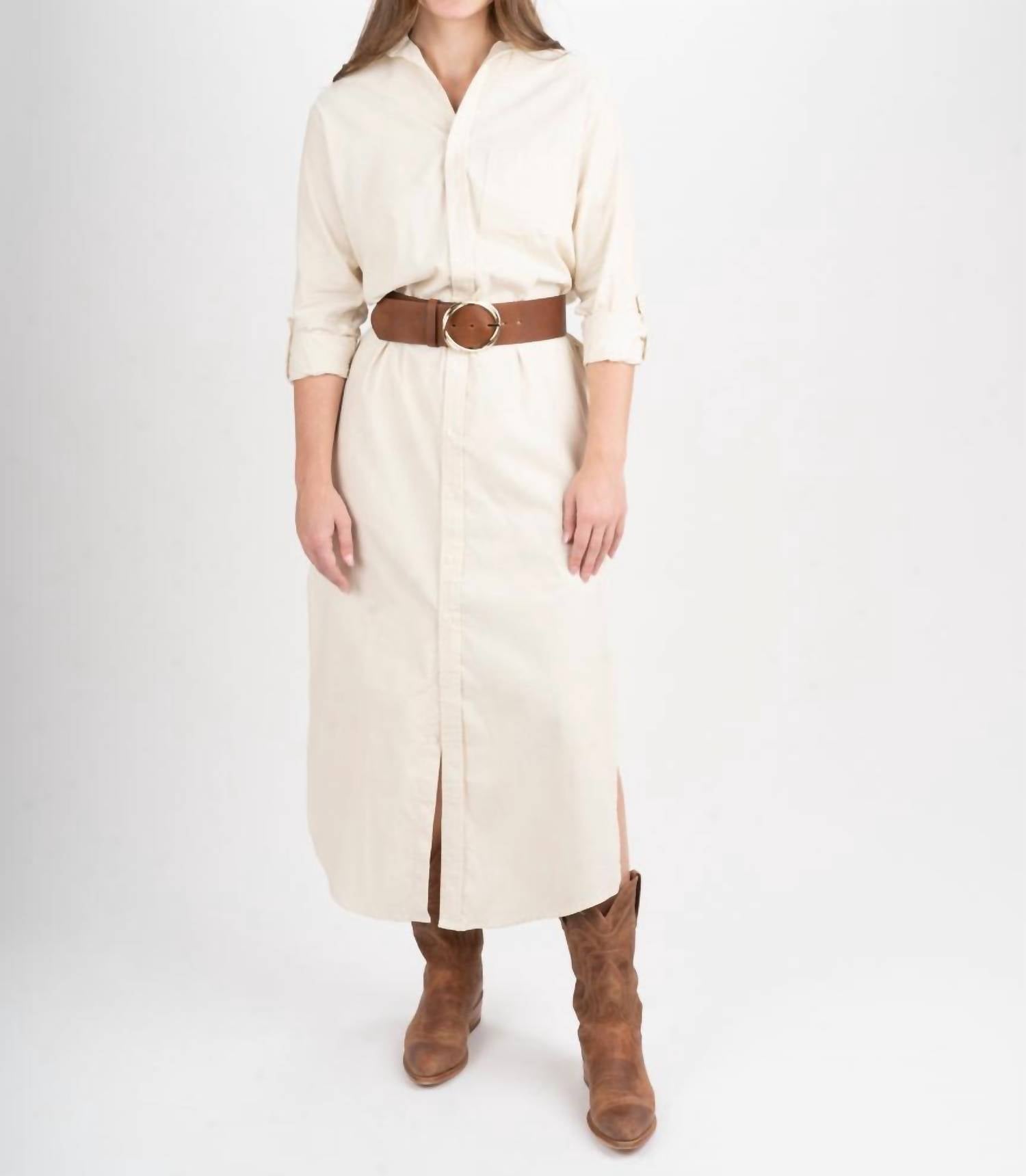 

Зимний белый детский корд макси платье Emily Phillips