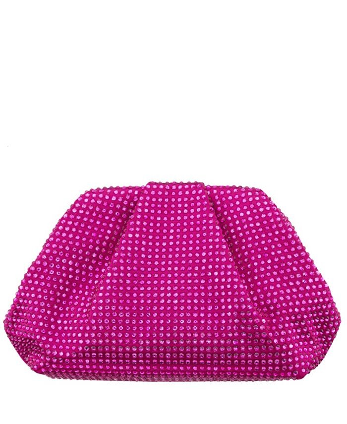 

Клатч в оправе, инкрустированный кристаллами Nina, цвет Parfait Pink