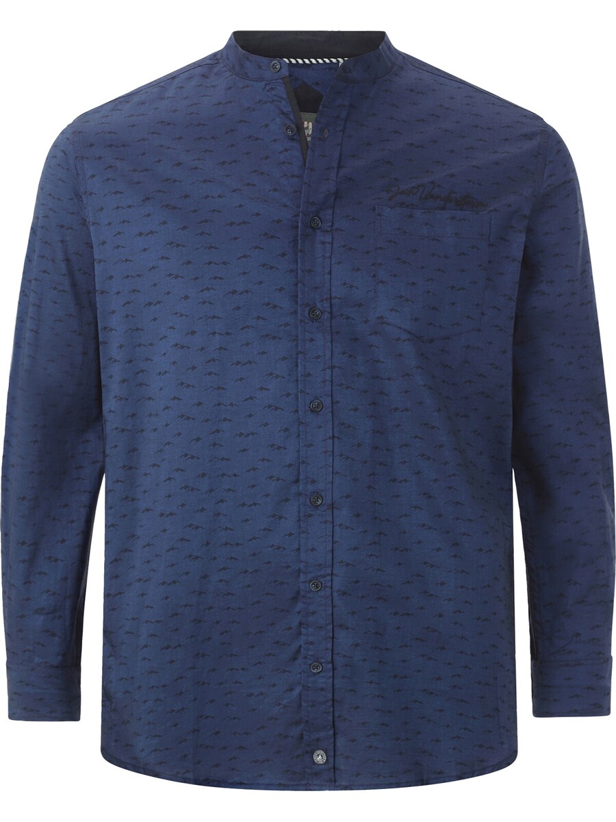 

Рубашка на пуговицах Comfort fit Jan Vanderstorm Leifbjorn, Dark blue