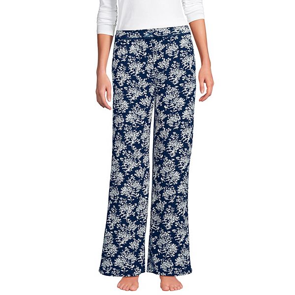 

Женские пижамные штаны pointelle Lands' End, Deep Sea Ikat Floral