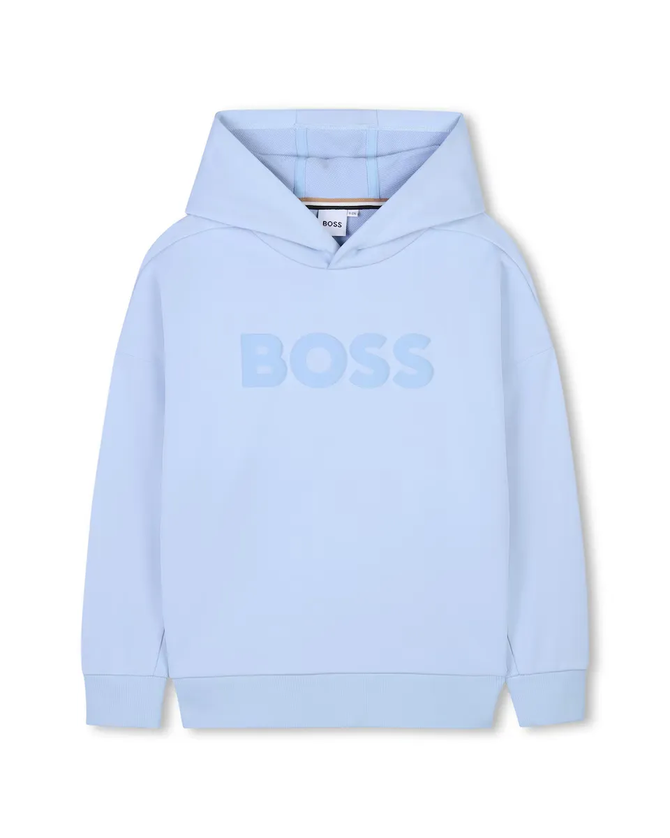 

Синий свитшот для мальчиков с длинными рукавами BOSS Kidswear, бирюзовый