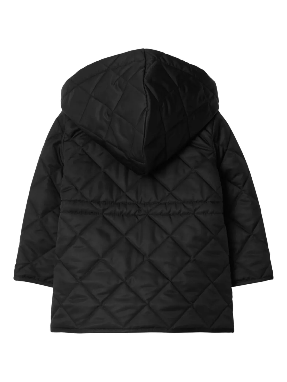 Стеганая куртка с вельветовым воротником BURBERRY KIDS, черный — фото 2