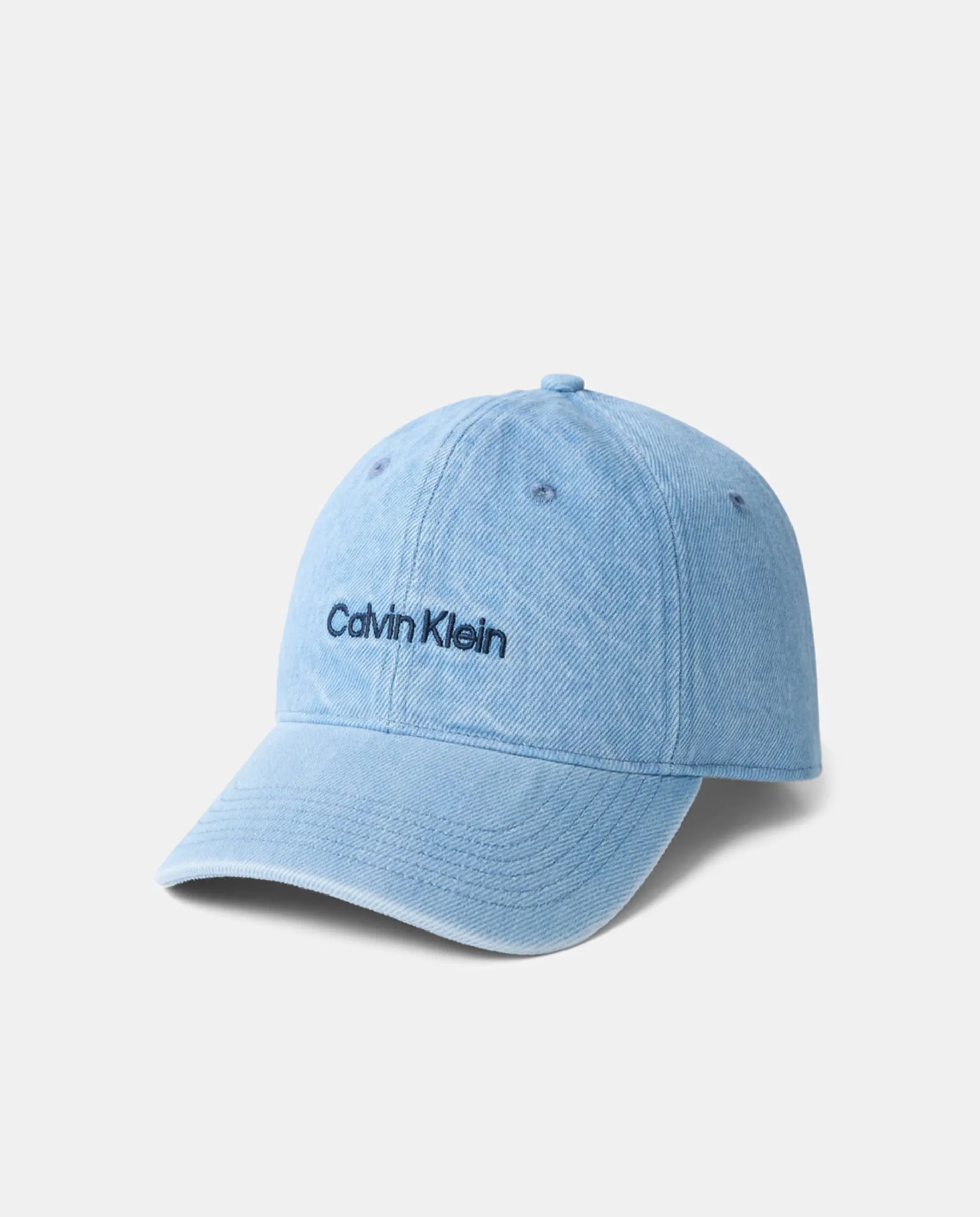 

Джинсовая кепка с вышитым логотипом Calvin Klein, синий