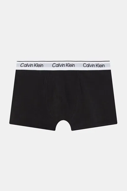 Боксеры детские хлопковые с эластаном 2 шт Calvin Klein Underwear, черный — фото 2