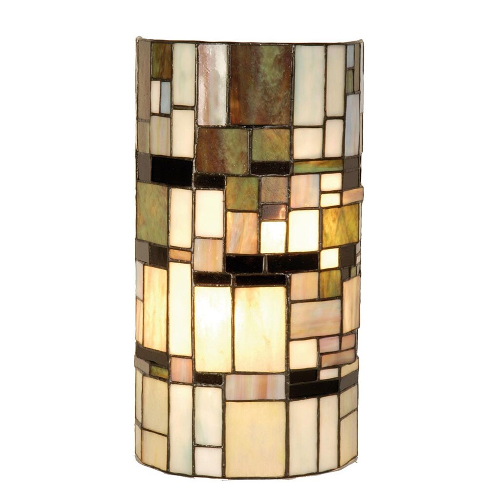

Настенный светильник Clayre & Eef Tiffany 20x11x36 см Бежевый Коричневый Пластик Железный Полукруг Clayre&Eef