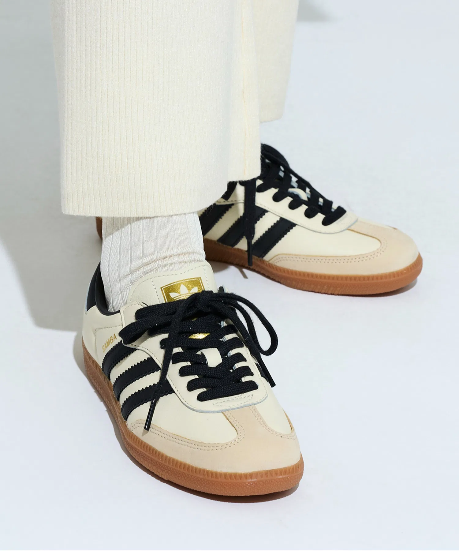 Унисекс кроссовки Samba OG из натуральной кожи adidas красные — фото 4