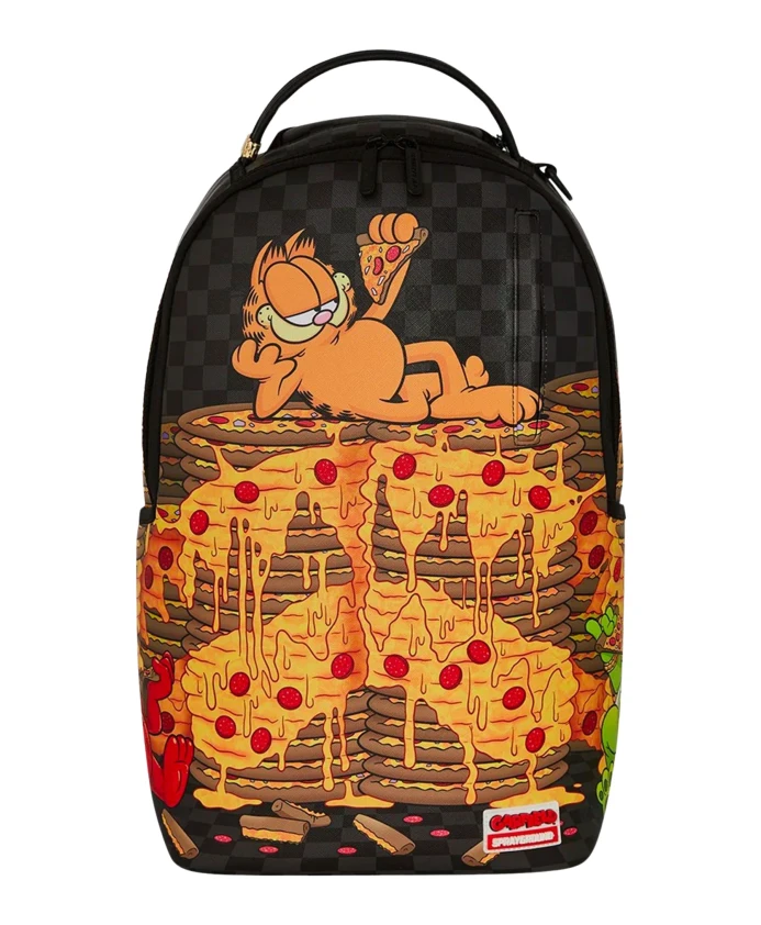 

Черный рюкзак с изображением Гарфилда и медведя Мани Sprayground, мультиколор