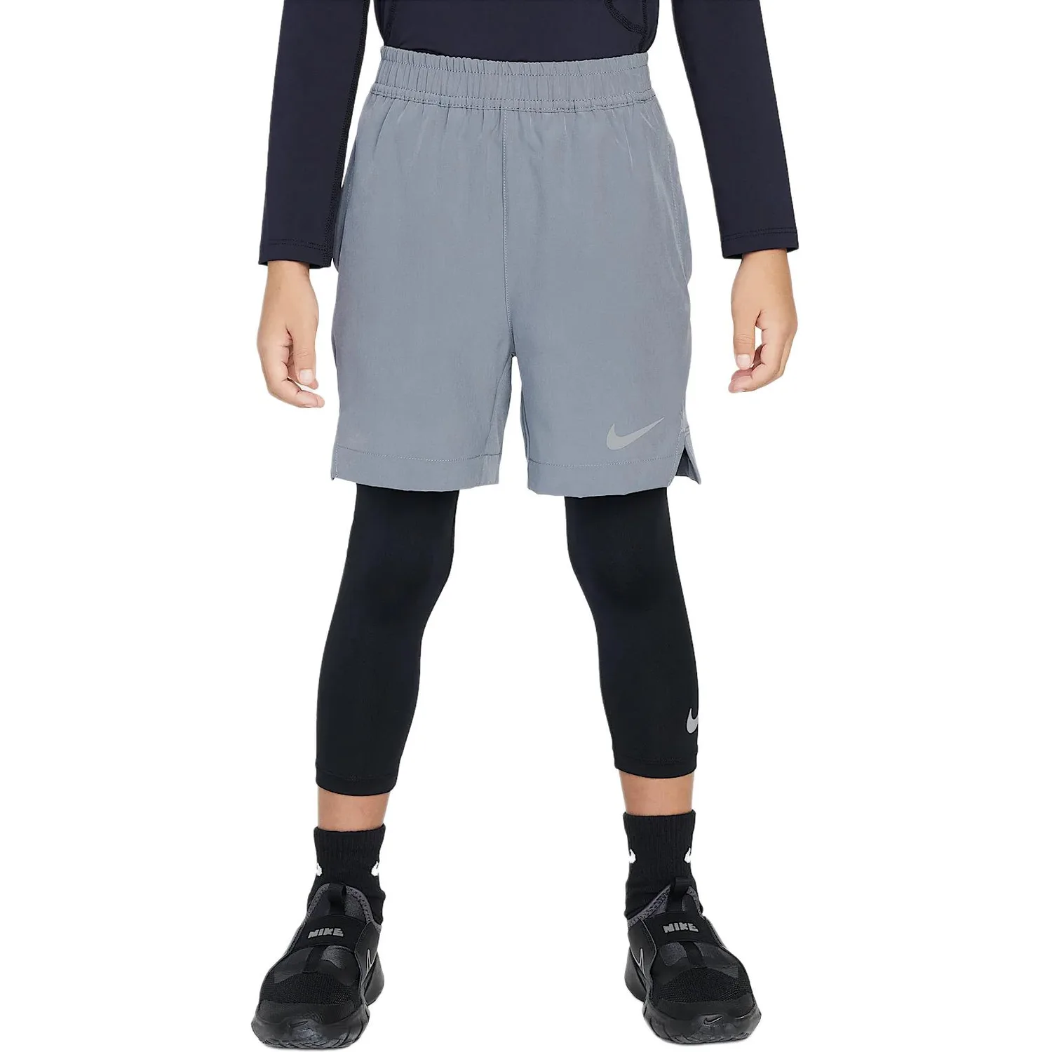 Nike Шорты dri fit для детей 3-7 лет, цвет smoke gray