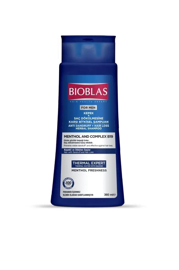 Мужской шампунь от перхоти и выпадения волос Bioblas Thermal Expert Bioblas