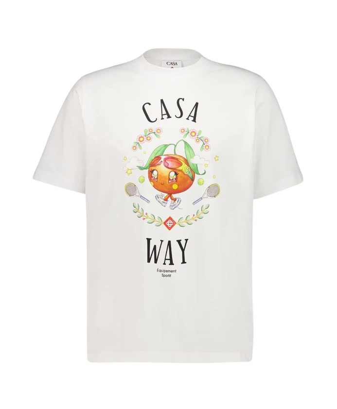 

Футболка с короткими рукавами с оранжевым талисманом Casa Way Casablanca, белый, Оранжевый, Футболка с короткими рукавами с оранжевым талисманом Casa Way Casablanca, белый