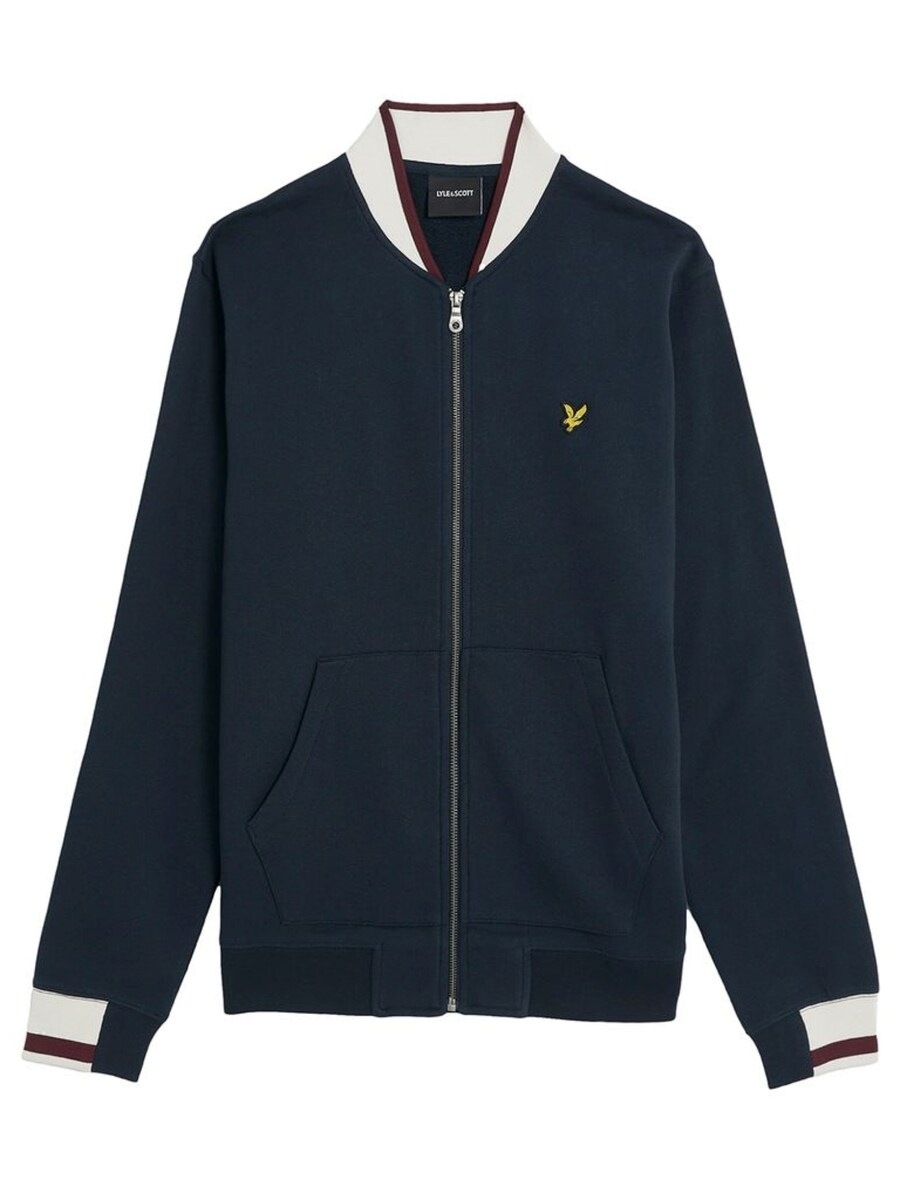 

Толстовка с капюшоном на молнии Lyle & Scott, темно-синий