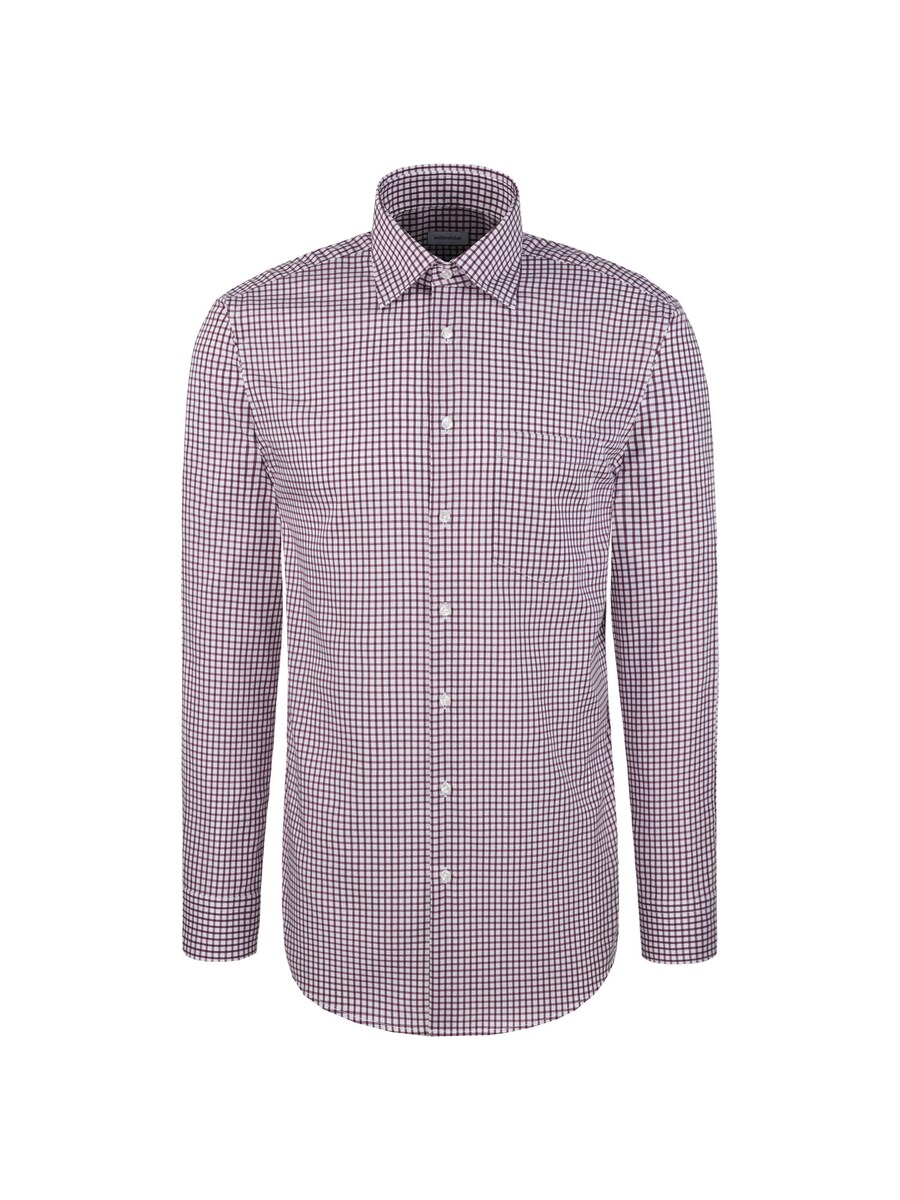 

Рубашка делового покроя Regular Fit SEIDENSTICKER Schwarze Rose, фиолетовый