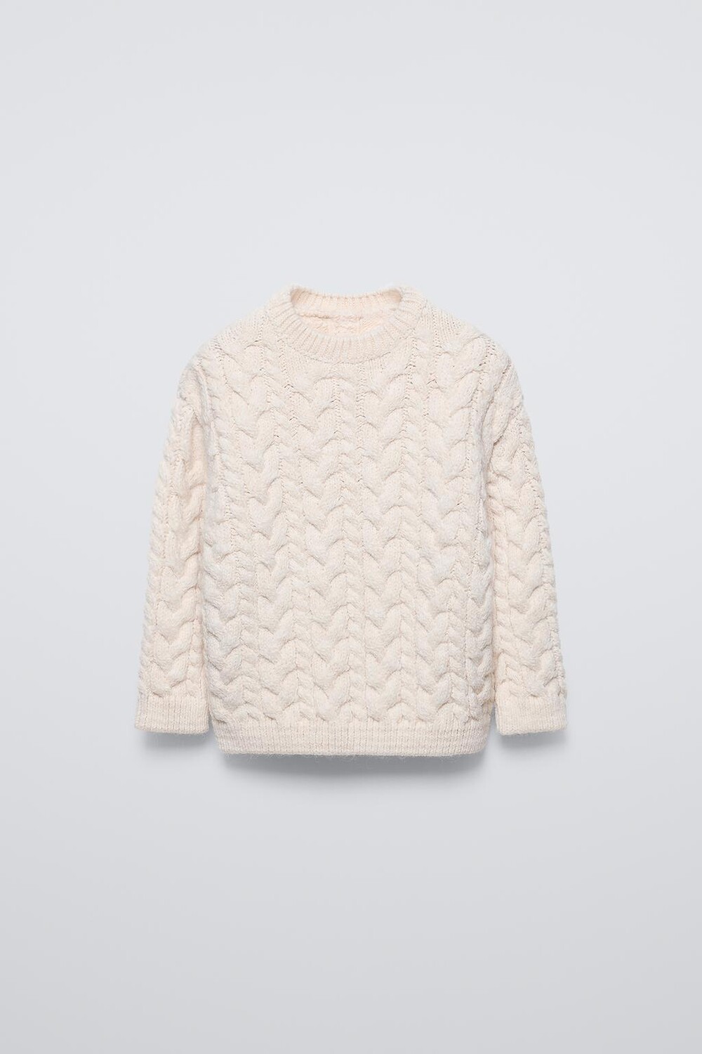 

Свитер с клещами ZARA, светлый экрю