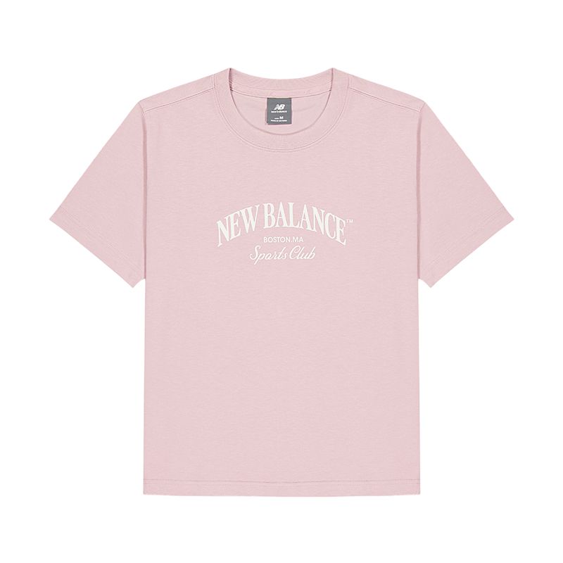 

New Balance Футболка женская розовая, Розовый, New Balance Футболка женская розовая