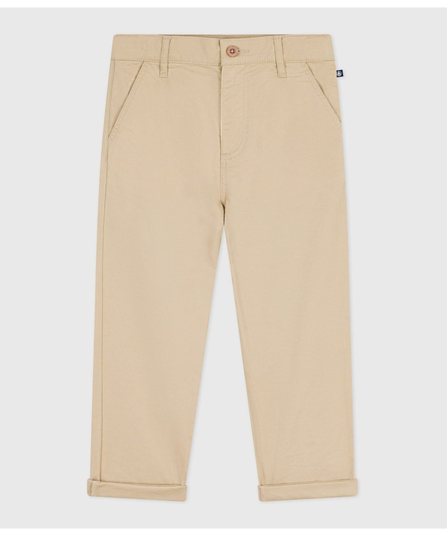 Брюки из саржи PETIT BATEAU, Beige — фото 3