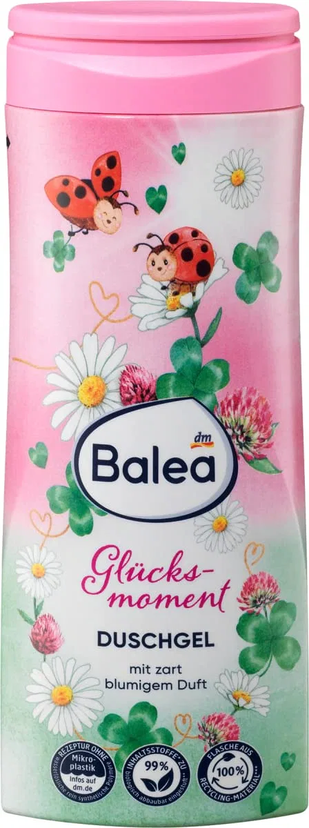 Набор для ухода за телом Balea: гель для душа Happy Moment и крем-гель для душа Be Soft, 2 x 300 мл Balea — фото 2