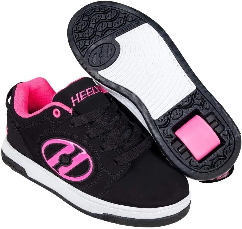 Детские кроссовки-ролики Heelys Voyager, Black/Pink — фото 2