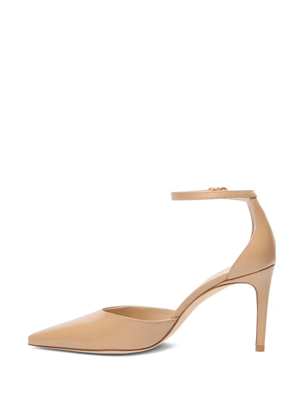 Туфли-лодочки Stuart Power на каблуке 85 мм Stuart Weitzman, нейтральный — фото 4