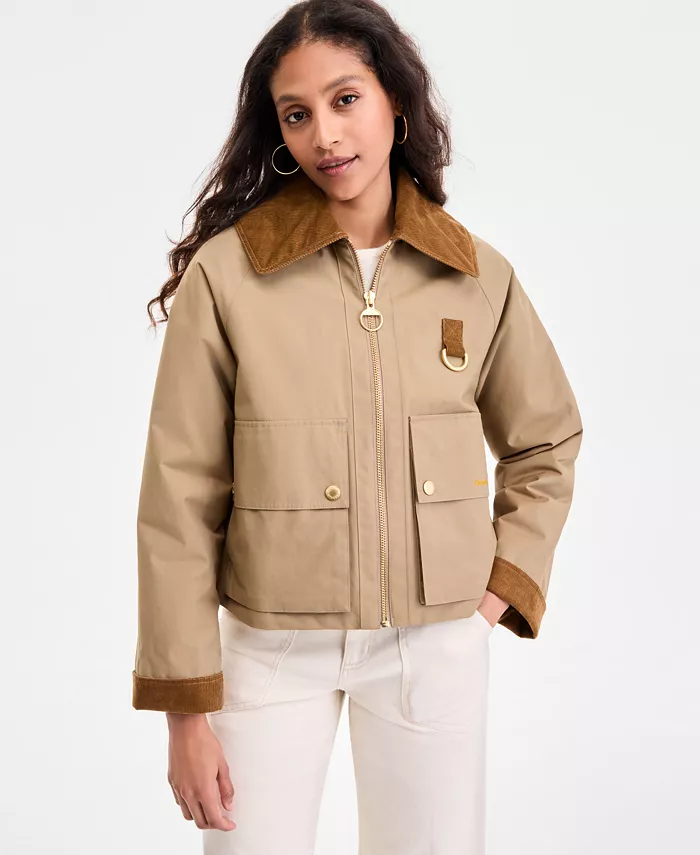 

Женская куртка Nora с большим воротником Barbour, коричневый