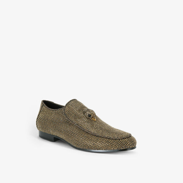 Плетеные лоферы Hugh Eagle с узором «елочка» Kurt Geiger London, коричневый — фото 3