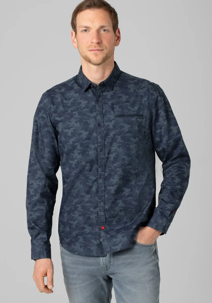 

Рубашка с длинными рукавами TIMEZONE "Smart Structure Shirt", синий