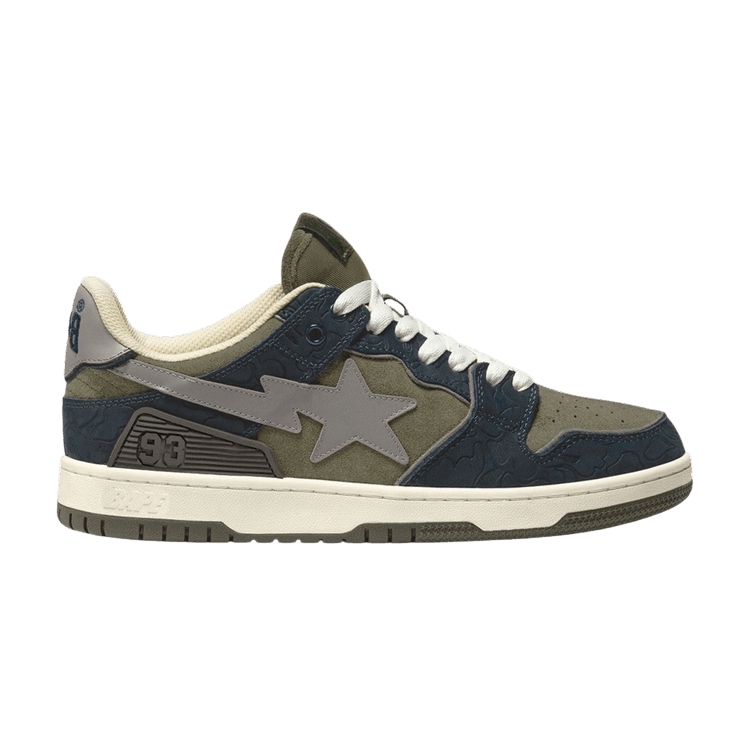 

Кеды BAPE Sk8 Sta 'Army Green Dark Blue', зеленый