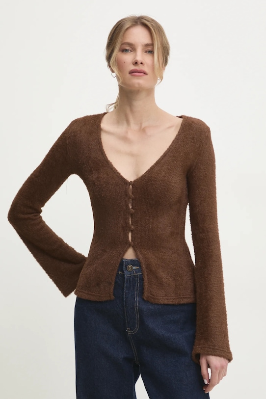 

Кардиган Answear.Lab, коричневый