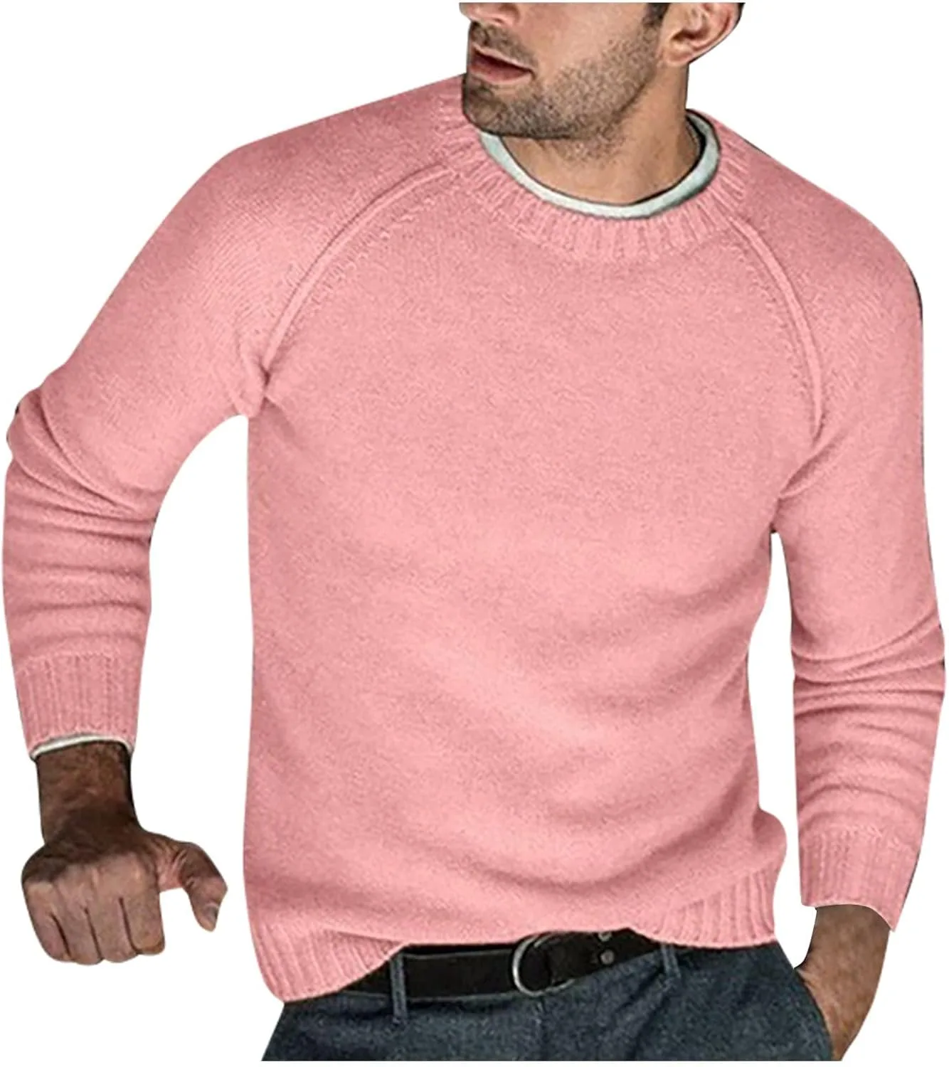 

Мужской свитер Bengbobar осенне-зимний, теплый, с длинным рукавом