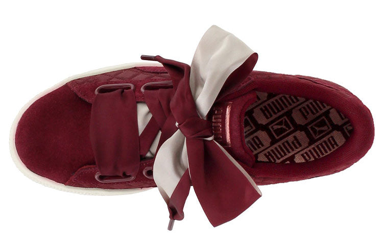Кеды (WMNS) PUMA Suede Heart Quilt 'Cordovan' 365462-01, разноцветный — фото 3