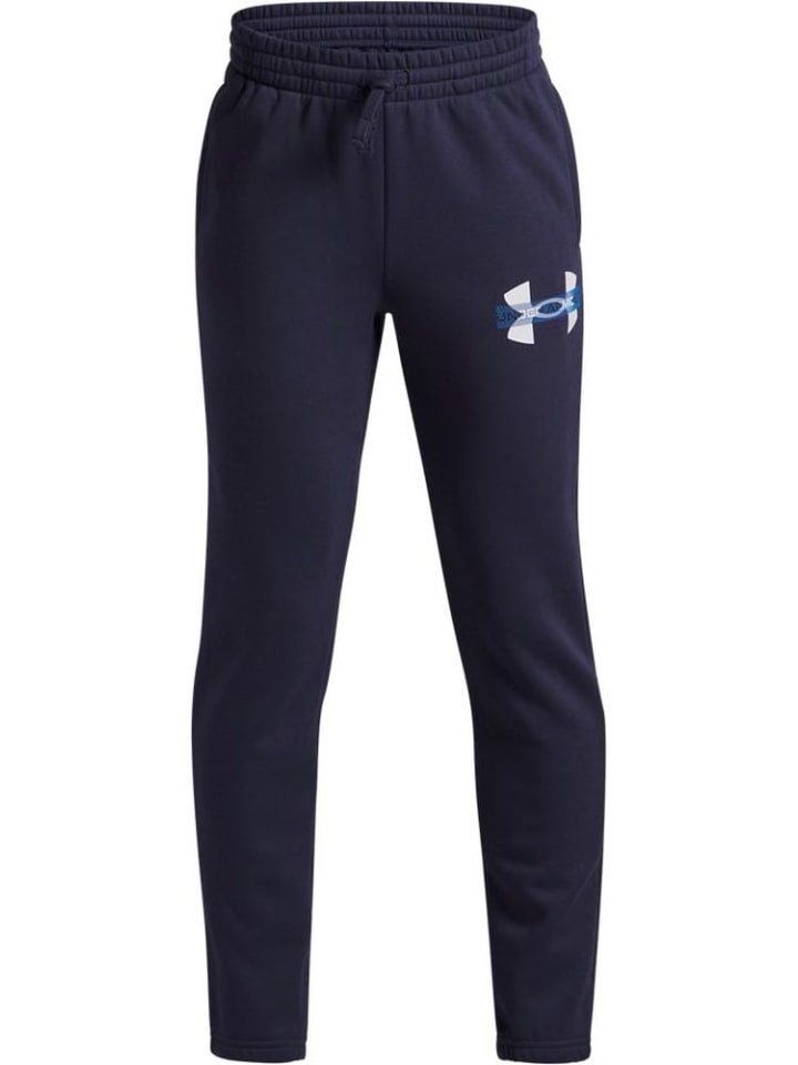 

Спортивные штаны Rival Cblck Grphc Fleece Jogger синего цвета Under Armour