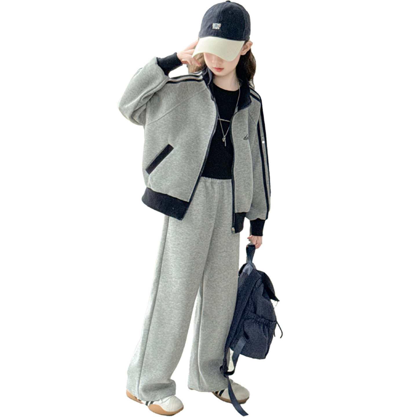 

Повседневная спортивная одежда для детей на весну и осень Disney, серый