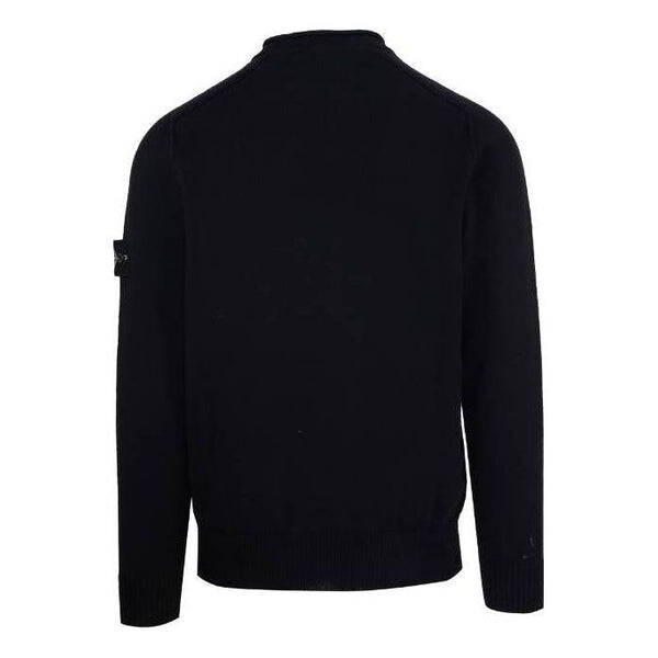 Свитер logo patch detail crewneck sweater 'black' Stone Island, черный — фото 2