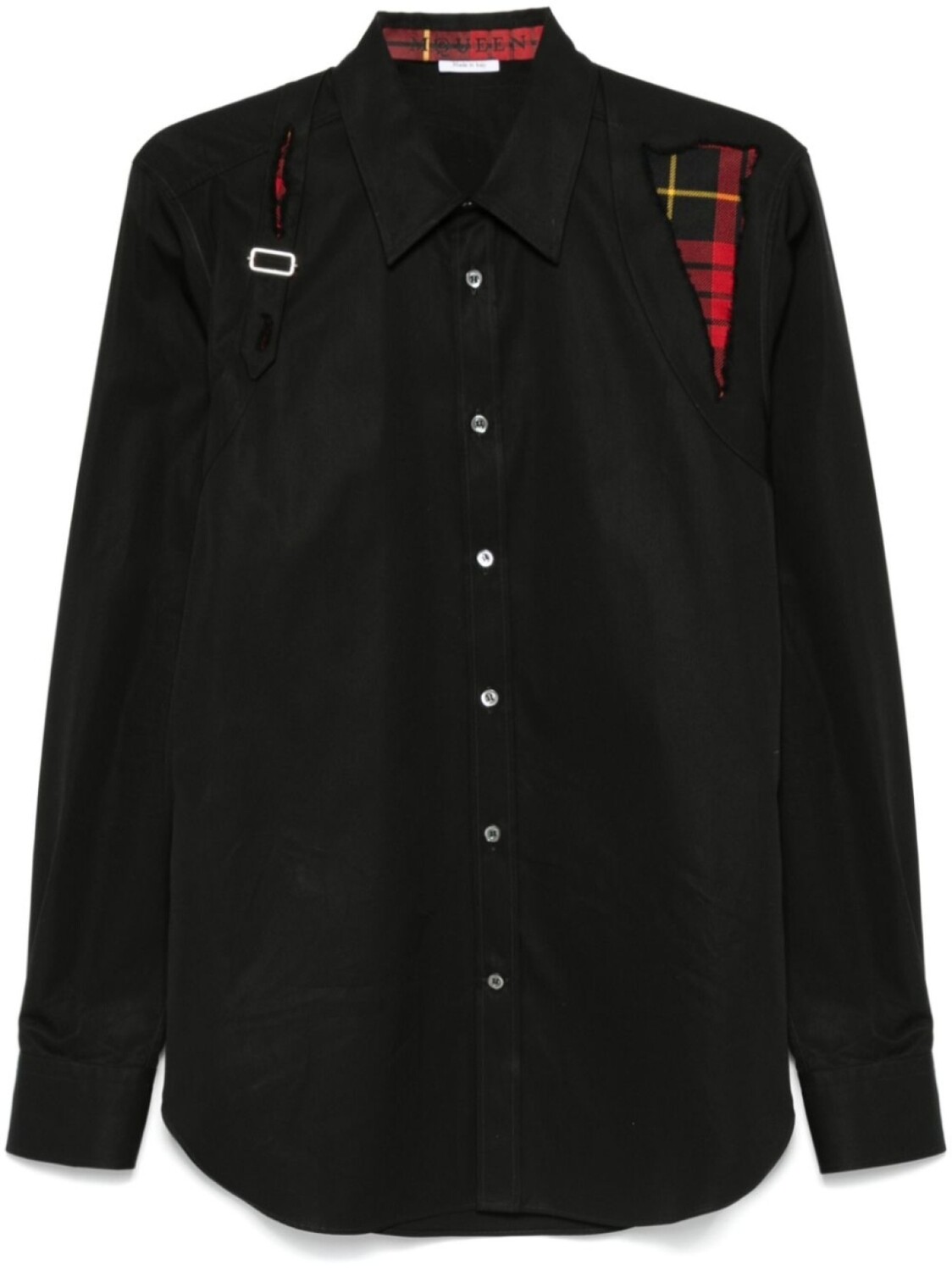 

Alexander McQueen рубашка Macqueen Tartan-Harness, черный